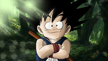 Cute, son Goku, art HD wallpaper