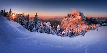 Winter in Slovakia, winter, trees, Slovakia, snow HD wallpaper