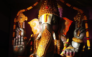 Ganesh, Hinduism, Religious, Statue HD wallpaper