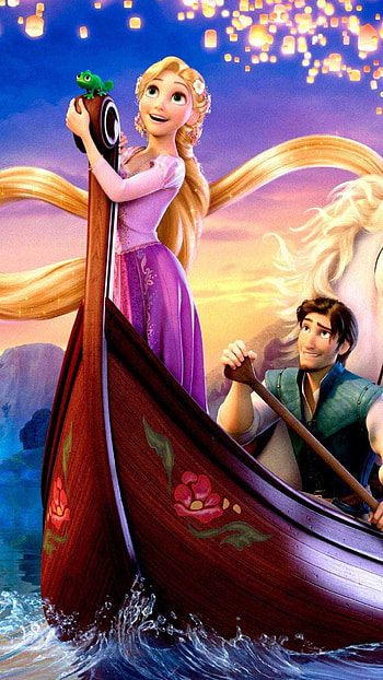 Rapunzel Animation, Disney princess, Magical world, Enchanted castle HD phone wallpaper