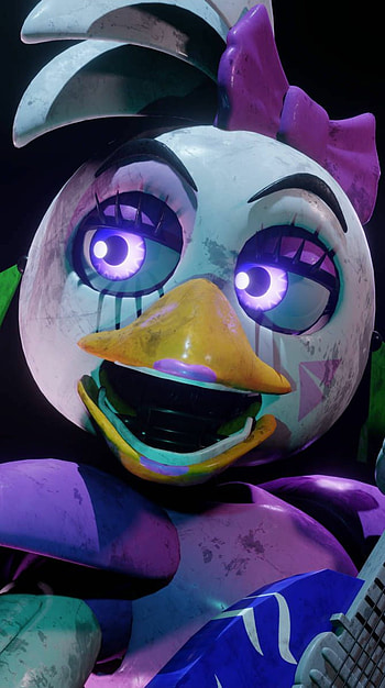 Glamrock Chica, glamrockchica, chica, fnaf9, securitybreach, glamrock, fnaf HD phone wallpaper