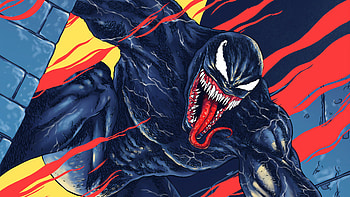 Venom Take Over City, venom, superheroes, digital-art, artwork HD wallpaper