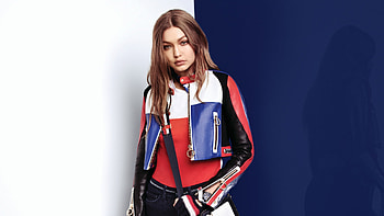 Gigi Hadid, Celebrity, American, Brunette, Leather Jacket, Model HD wallpaper