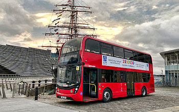 Alexander Dennis Enviro400 Hydrogen Prototype, , red bus, 2015 buses, R, double-decker buses, passenger transport, electric buses, passenger bus, Alexander Dennis HD wallpaper