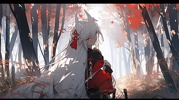 Anime Original: Enchanted Forest Spirit AI Art, AI Art, Anime, Original HD wallpaper