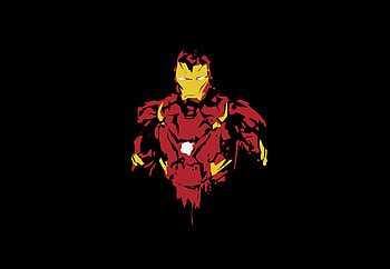 Iron man, fade effect, art HD wallpaper