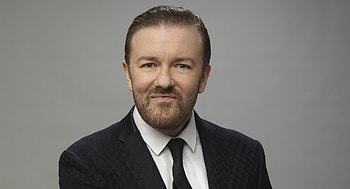 Ricky Gervais, Witty remarks, Hilarious television, British humor HD wallpaper