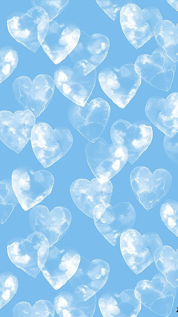 Blue Heart, Light Blue Hearts HD phone wallpaper