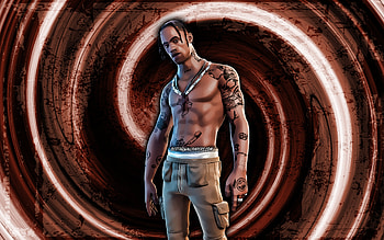 Travis Scott, brown grunge background, Fortnite, vortex, Fortnite characters, Travis Scott Skin, Fortnite Battle Royale, Travis Scott Fortnite HD wallpaper
