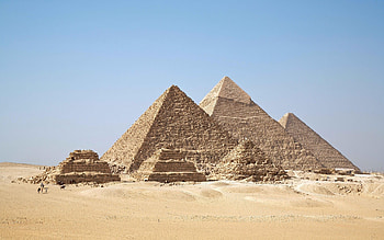 Landscape, Pyramids, Egypt HD wallpaper