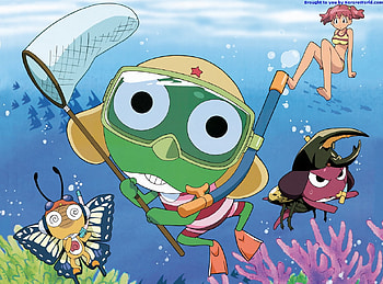 Keroro gunso underwater, keroro, underwater, gunso, keroro gunso HD wallpaper