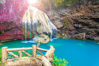 Beautiful Waterfall In Thailand, waterfall, nature HD wallpaper