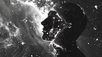 Humanity & Soul: A Essence, humanity, soul, man, silhouette, galaxy HD wallpaper