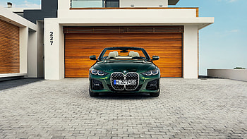 2020 car, BMW 430i Cabrio M Sport, green HD wallpaper