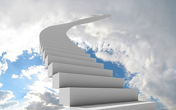 Staircase to heaven HD wallpaper