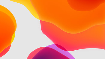 iOS 13 iPadOS Orange HD wallpaper