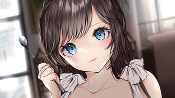 Light Blue Eyes Black Hair Anime Girl Anime Girl HD wallpaper