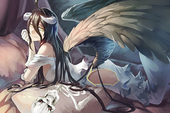 Anime Overlord Albedo Overlord HD wallpaper