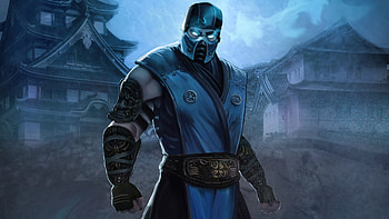 Sub Zero Mortal Kombat Fan Art With Power Effect , sub-zero, scorpion, mortal-kombat, games, artstation HD wallpaper