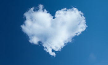 Heart Sky , heart, sky, love, cloud HD wallpaper