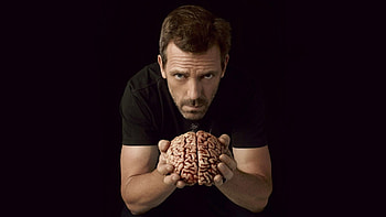 ... dr house, hugh laurie, brain HD wallpaper