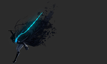 Black Rock Shooter , anime-girl, anime, black-rock-shooter HD wallpaper