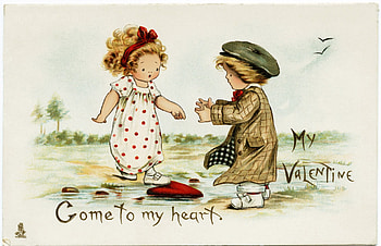 Happy Valentine's Day!, valentine, word, boy, couple, card, girl, vintage HD wallpaper