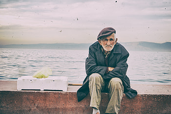 Old Man Sad 2, cloud, sky HD wallpaper