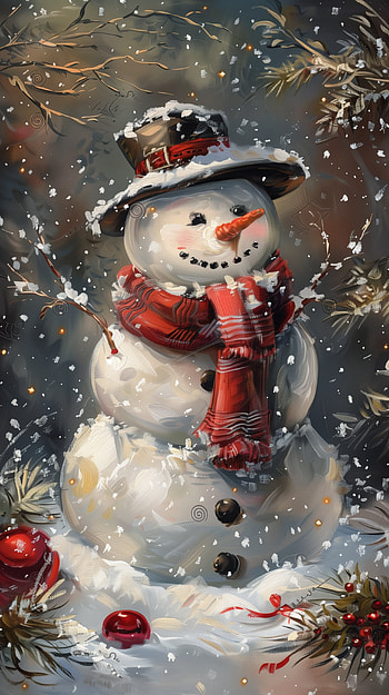 Winter Wonderland Snowman, snowman HD phone wallpaper