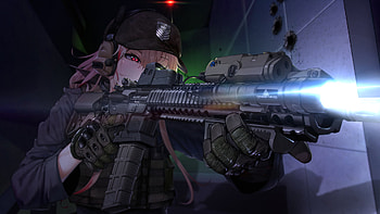M4 Sopmod II Girls Frontline HD wallpaper