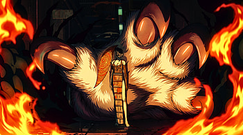 Chainsaw Man Reze Arc - Reze Bomb Devil Fox Devil and Flames, Reze (Chainsaw Man), Fox Devil (Chainsaw Man), Anime HD wallpaper