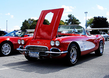 A beautiful Vette, queensbury, red, beautiful, car show, vette, corvette, ny, classic car HD wallpaper