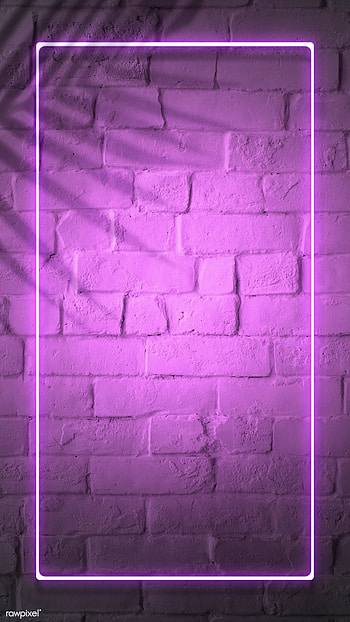 premium psd / of Tropical pink neon lights screen by Jubjang about purple background, neon, purple frame, brick wall neon, and frame neon light pink 1223358 HD phone wallpaper