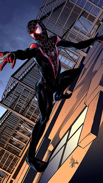 Miles Morales, Black Spiderman HD phone wallpaper