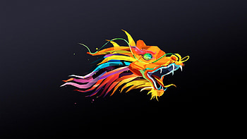 Geometric Animal, Artistic , Animal kingdom in polygons HD wallpaper