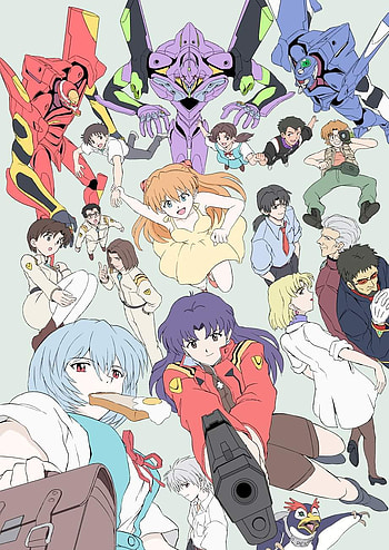 Nge, shinji, asuka, neon genesis evangelion, rei ayanami, anime HD phone wallpaper