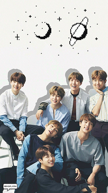 BTS Music, All BTS members, Vibrant backgrounds, Captivating performances HD phone wallpaper