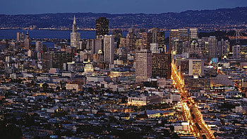 Cities, Night, Building, View From Above, Panorama, San Francisco HD wallpaper