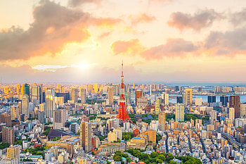Japan Skyline, Tokyo Tower, Stock HD wallpaper