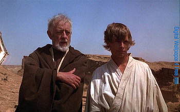 Star Wars Episode 4 Obi Wan Kenobi And Luke Skywalker 002 - Digital 4 HD wallpaper
