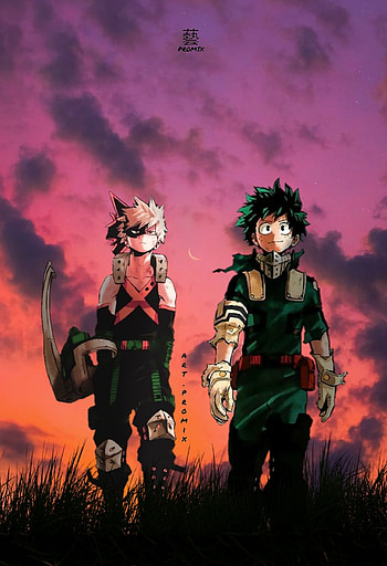 dekuand bakugo, deku, edit, midoria, anime HD phone wallpaper