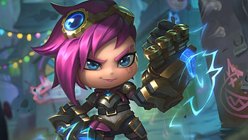 League of Legends, Chibi, Vi, TFT Little Legends HD wallpaper
