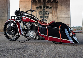 INDIAN MOTORCYCLE'S ‘FRONTIER 111’ CUSTOM SPRINGFIELD, Custom, Black, Bike, Red HD wallpaper