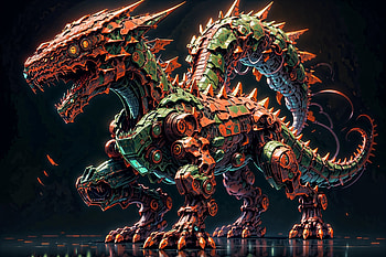 Mecha Monster, mecha, monster, cyborg HD wallpaper