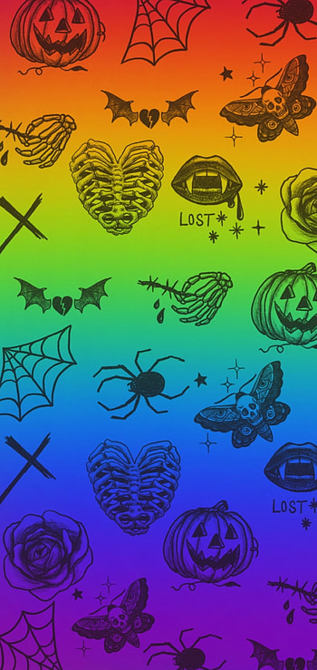 Goth Rainbow, colorful HD phone wallpaper