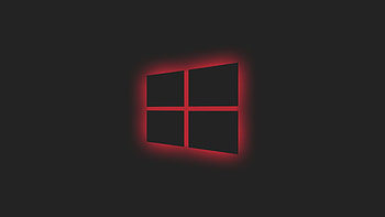 Windows 10 Logo Red Neon , Hi Tech , , And Background Den, Black Neon HD wallpaper