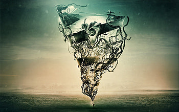 Abstract, Form, Flight, Figure, Surrealism HD wallpaper
