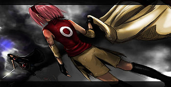 Sasuke And Sakura About To Fight, sasuke, naruto, fighting, sakura HD wallpaper