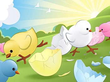 Twitter, egg, abstract, bird, technology, grass HD wallpaper