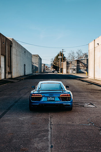 Audi, Cars, Car, Back View, Rear View, Audi R8 HD phone wallpaper
